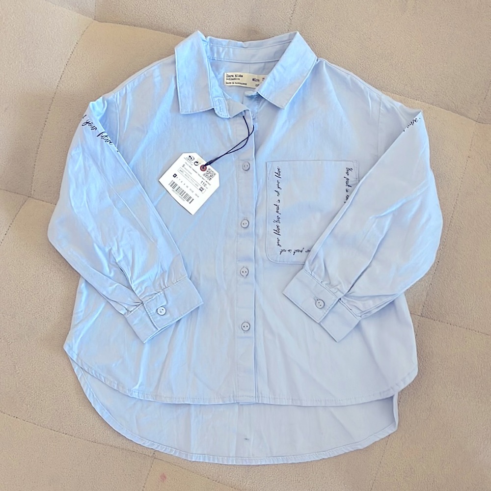 Zara kids collection.  Size 5.  Blue.  New